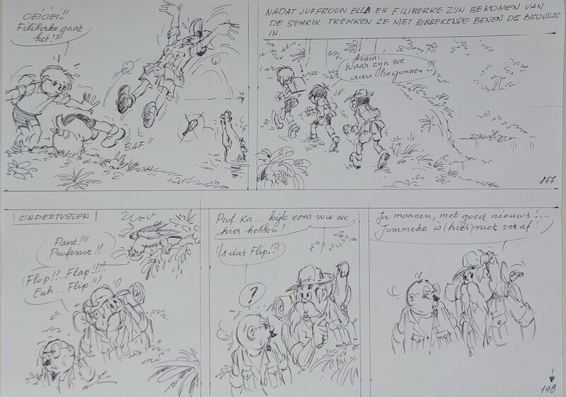 Edwin Wouters, Jommeke 306: Rubberman - Planche originale