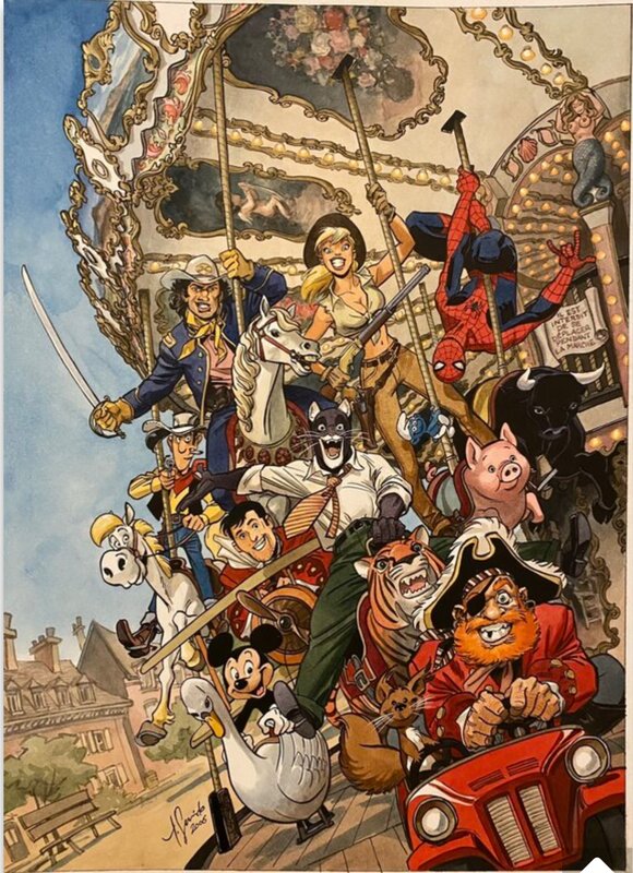 Juanjo Guarnido, Blacksad and friends - Illustration originale