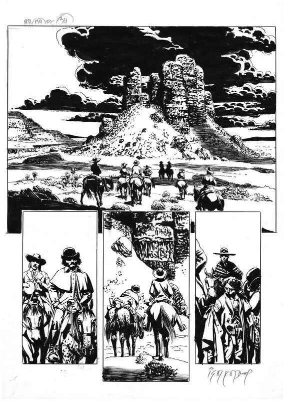 En vente - Igor Kordey, Marshal Bass tome 9 planche 34 - Planche originale