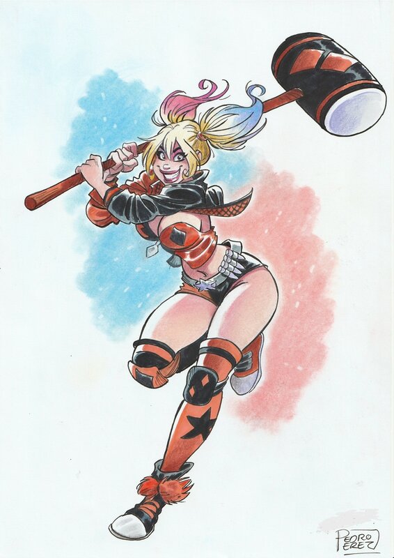 Pedro Perez, Trizia as Harley Quinn - Illustration originale