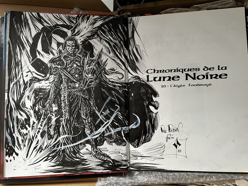Cyril Pontet, Dédicace Tome 10 Chroniques Lune Noire - Sketch