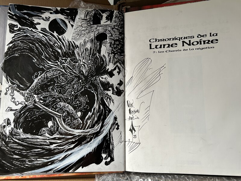 Cyril Pontet, Dedicace Tome 9 Chroniques Lune Noire - Sketch