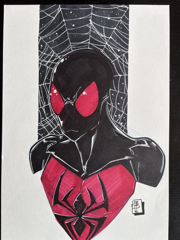 Scarlet Spider par David Baldeón - Illustration originale