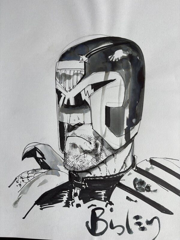 Judge Dredd by Simon Bisley - Original Illustration