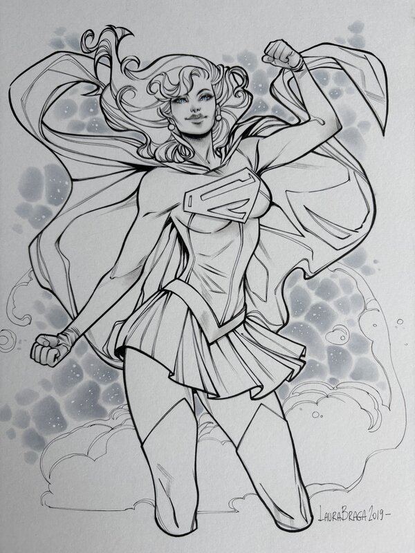 Supergirl par Laura Braga - Illustration originale