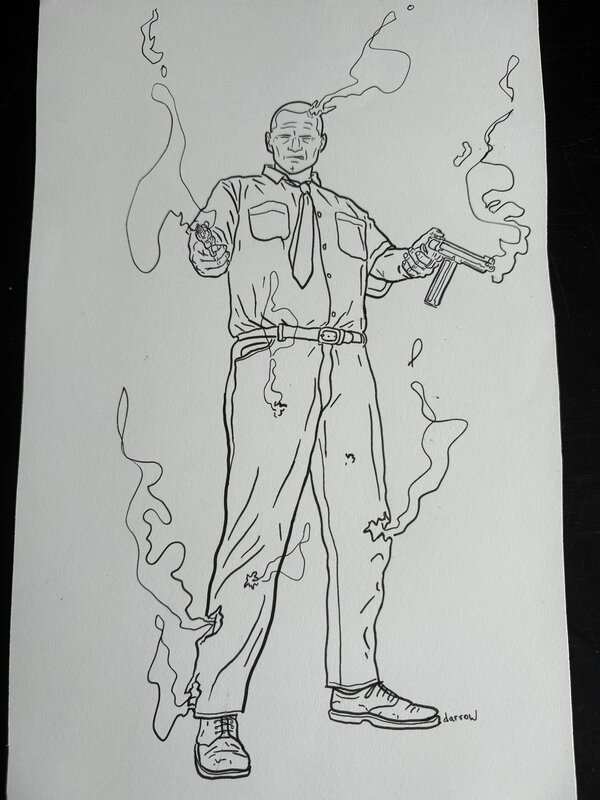 Hard Boiled par Geof Darrow - Illustration originale