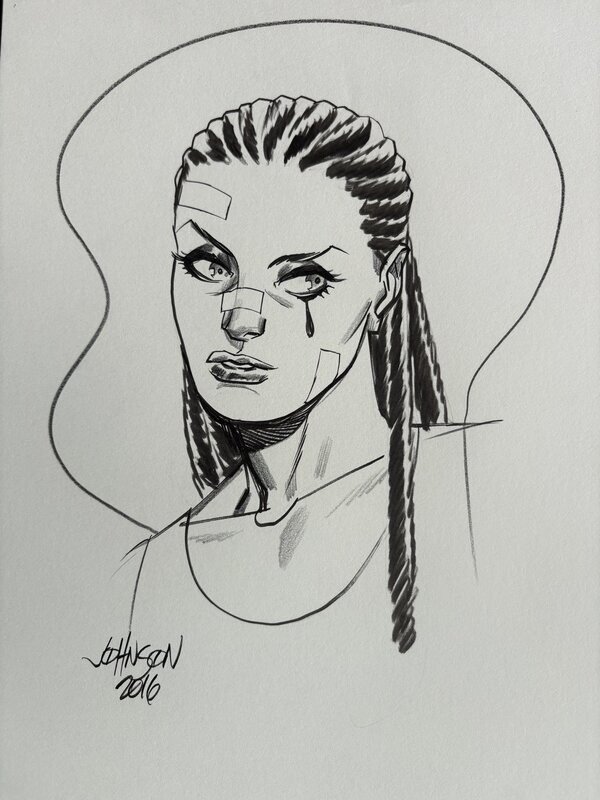 Dizzy (100 Bullets) par Dave Johnson - Illustration originale