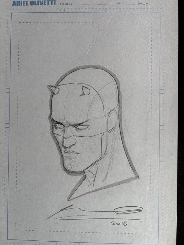 Daredevil par Ariel Olivetti - Dédicace