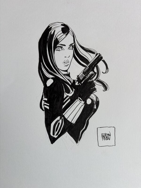 Black Widow par Goran Parlov - Illustration originale
