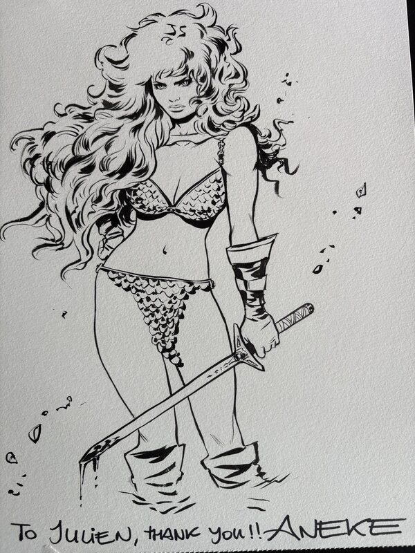 Red Sonja par Aneke - Illustration originale