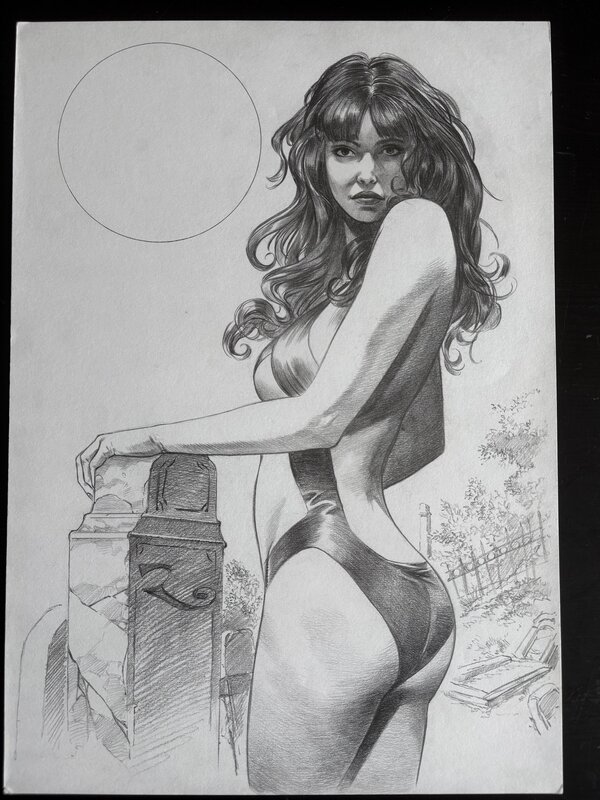 Vampirella by David Roach - Original Illustration
