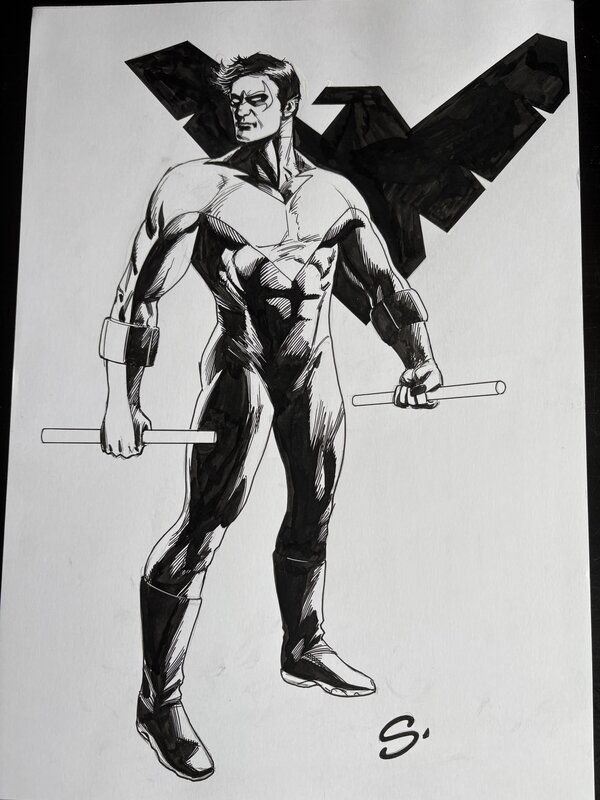 Nightwing par Steve Scott - Illustration originale