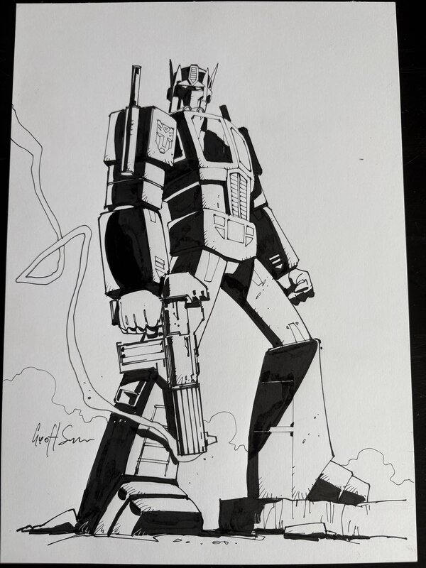Geoff Senior, Optimus Prime (Transformers) - Illustration originale