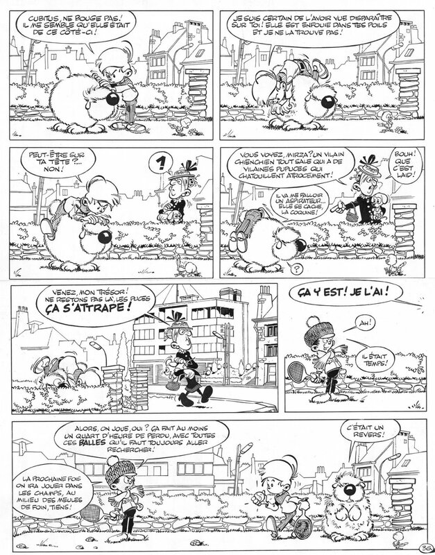 En vente - Dupa, 1969 - Cubitus : Gag n°36 - Planche originale