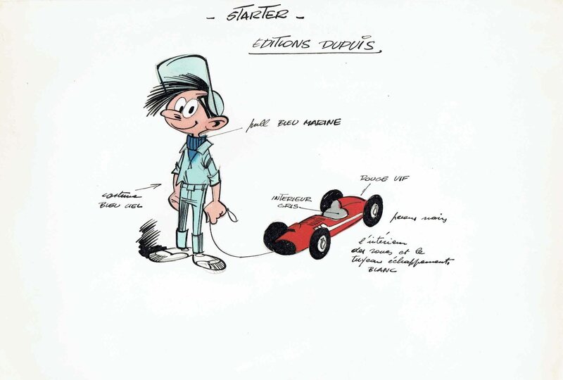 En vente - 1960'S - Starter par Jidéhem - Illustration originale