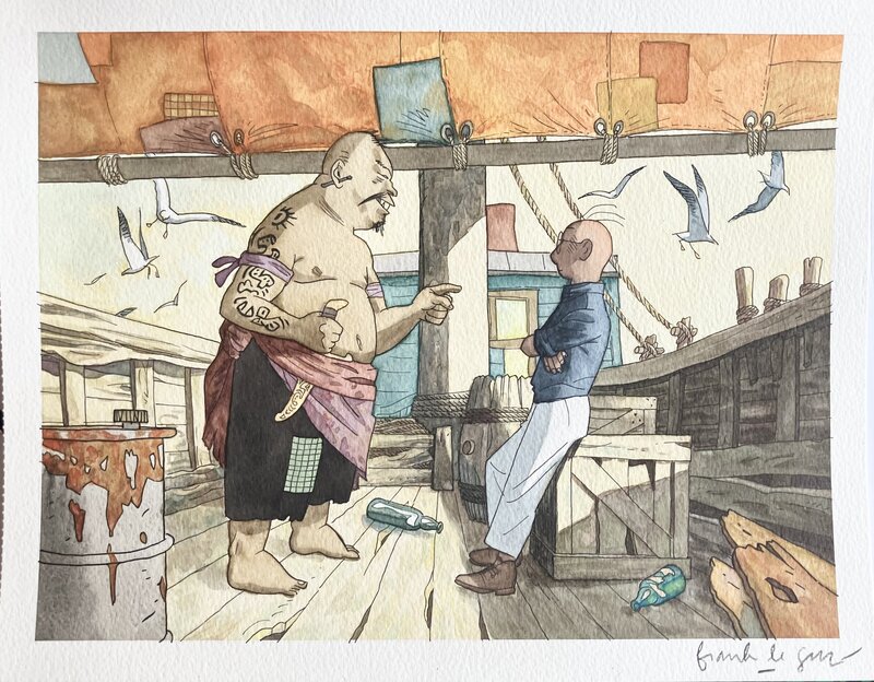 Frank Le Gall, Theodore Cleysters (Theodore Poussin) - Illustration originale