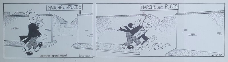 Pierre Le Goff, Original strip - Les aventures du professeur Nimbus - Comic Strip