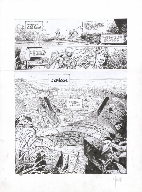 Mallié - Avant La Quête - t.8, pl.62 (grande case) - Planche originale