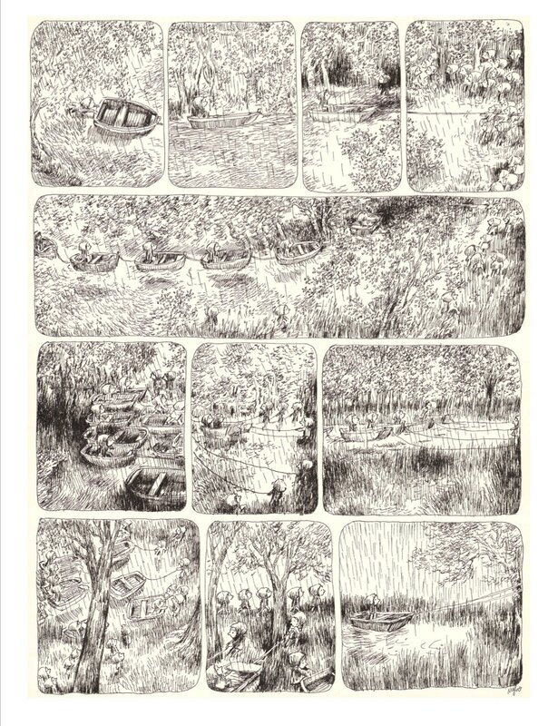 Les Julys par Nylso - Planche originale