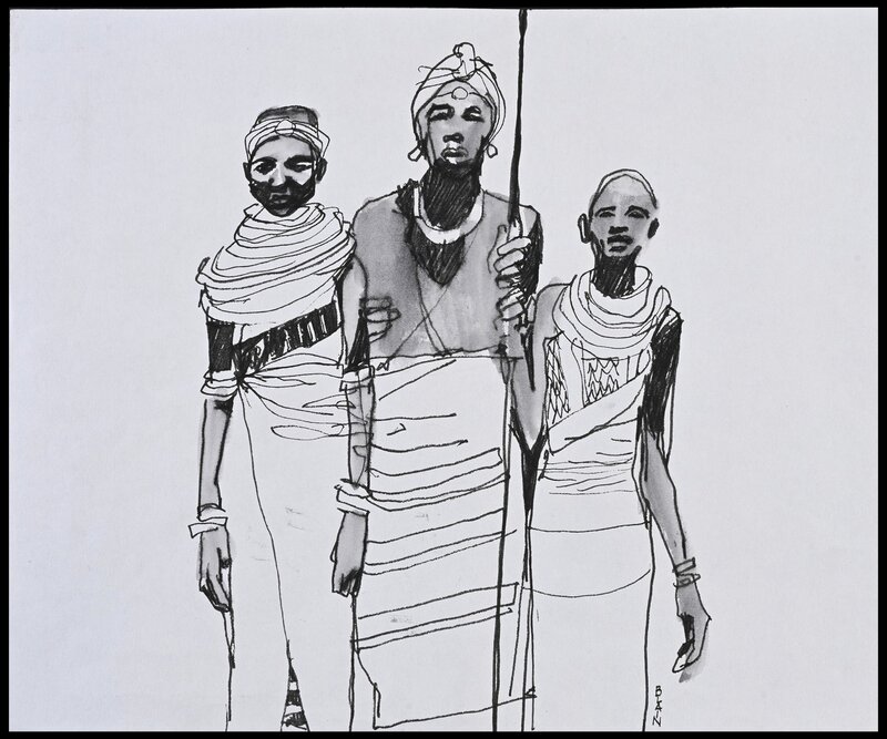 Touaregs by Christophe Blain - Original Illustration