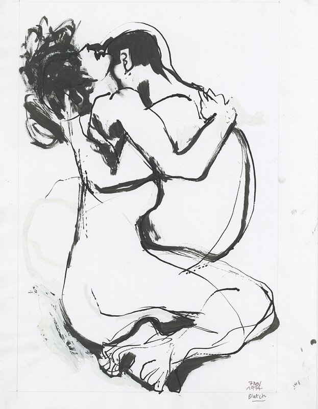 Blutch, Peplum, étude de couverture - Œuvre originale