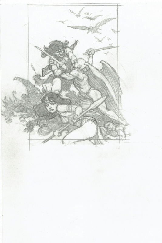 Mark Schultz, Adventures in Science Fantasy Prelim - Original Illustration