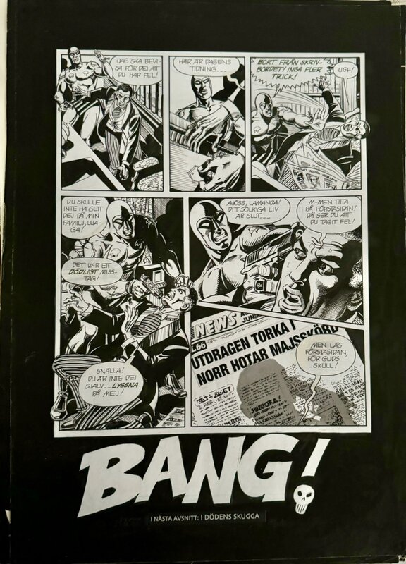 César Spadari The Phantom final pag - Planche originale