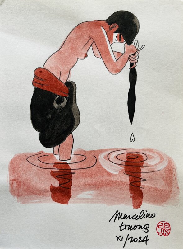 Baigneuse by Marcelino Truong - Sketch