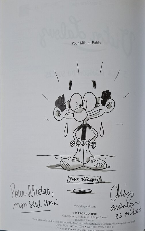 Victor Lalouz par Diego Aranega - Dédicace