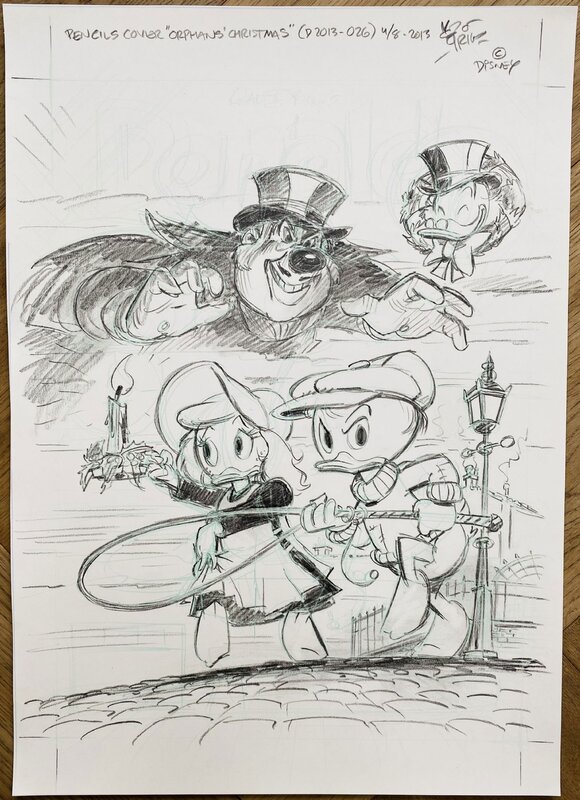 Arild Midthun - Scrooge McDuck - Orphan’s Christmas - 2013 - Cover Preliminary - Original Cover
