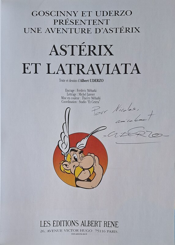 Signature Uderzo - Sketch