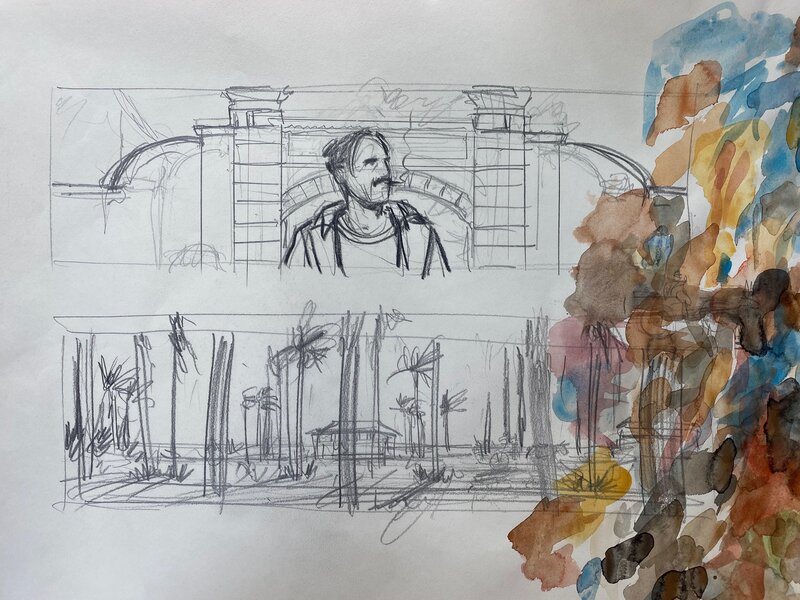 Stéphan Agosto, recherche de personnage, de case, de planche et de couleurs pour un roman graphique en gestation !!! - Œuvre originale