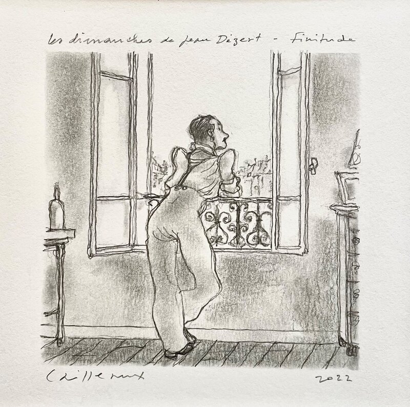 Christian Cailleaux, Les dimanches de Jean Dézert - Illustration originale