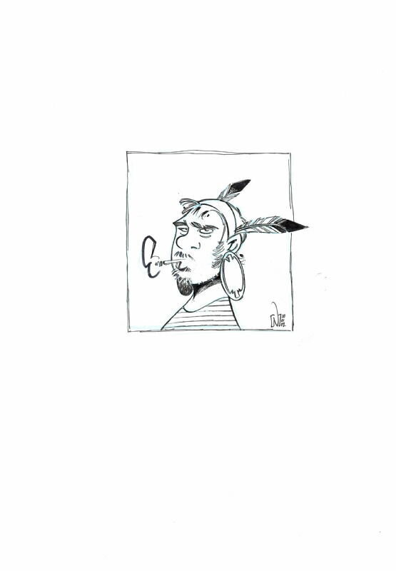 Selfie by Nicolas Kéramidas - Original Illustration