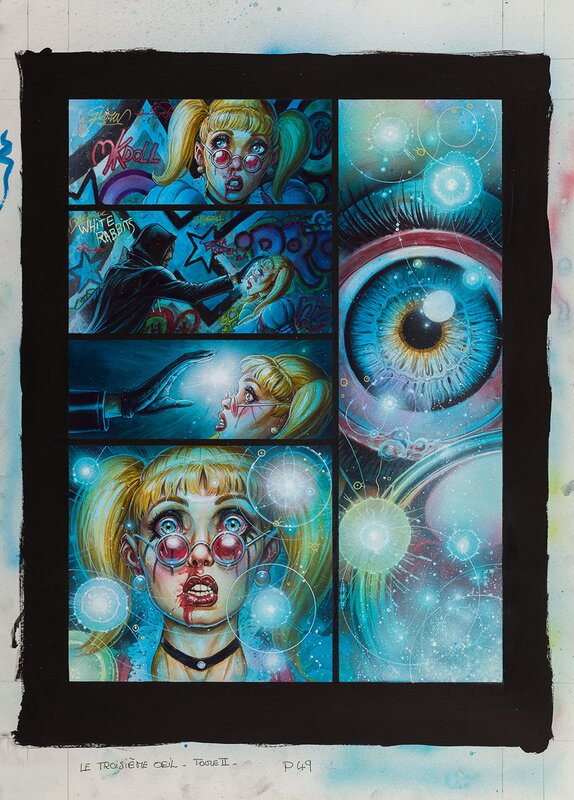 Olivier Ledroit, Le troisième œil - Planche originale page 49 - Planche originale