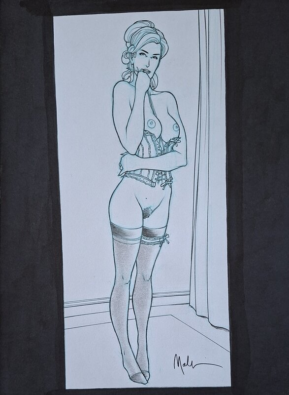 Annie - Cézembre par Nicolas Malfin - Illustration originale
