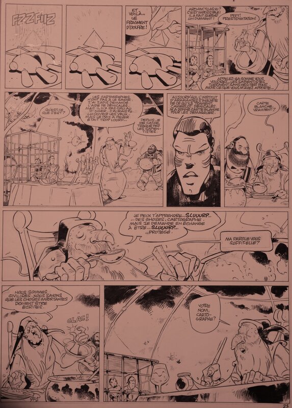 Paul Glaudel, LES MAITRES CARTOGRAPHES - Planche originale