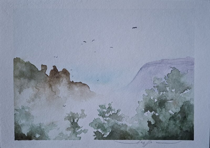 Paysage by Paolo Grella - Original Illustration