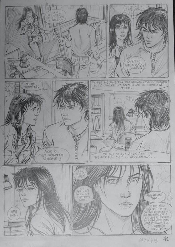 La FEMME ACCIDENT par Olivier Grenson - Planche originale