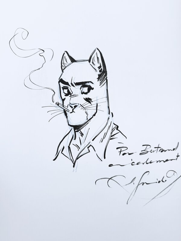 Juanjo GUARNIDO : Dédicace de Blacksad dans l’édition spéciale 25 ans du tome 1 - Dédicace