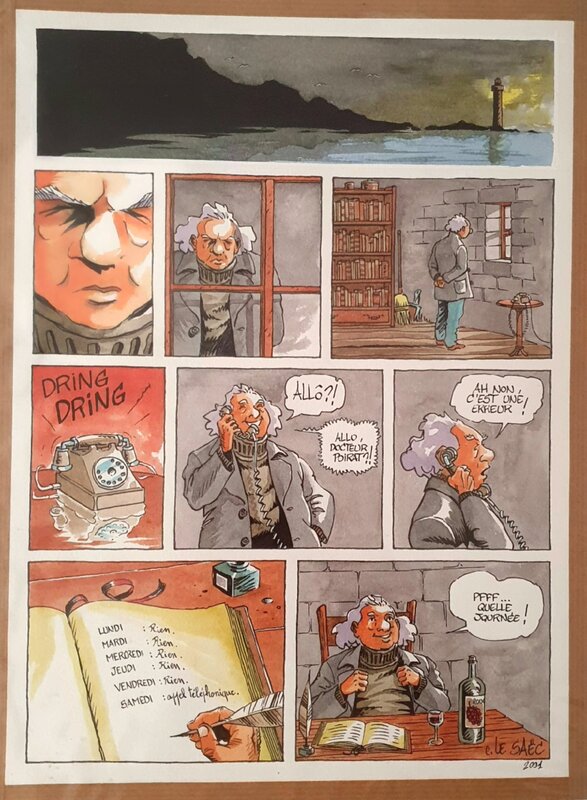 Erwan Le Saëc, Planche amusante d'Erwan Le Saec - Planche originale