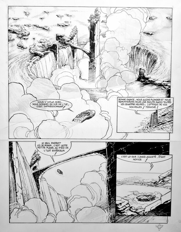 Aquablue par Olivier Vatine - Planche originale