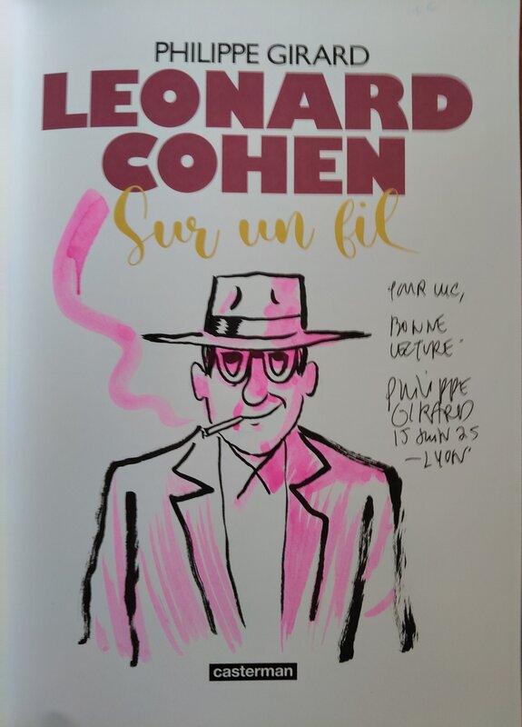 Leonard Cohen by Philippe Girard - Sketch