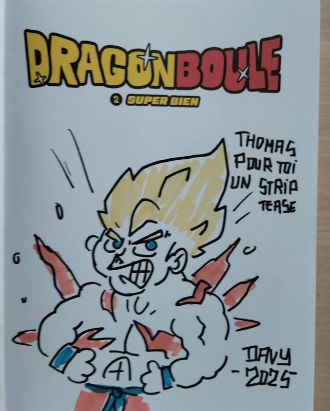 Dragon boule par Davy Mourier - Dédicace