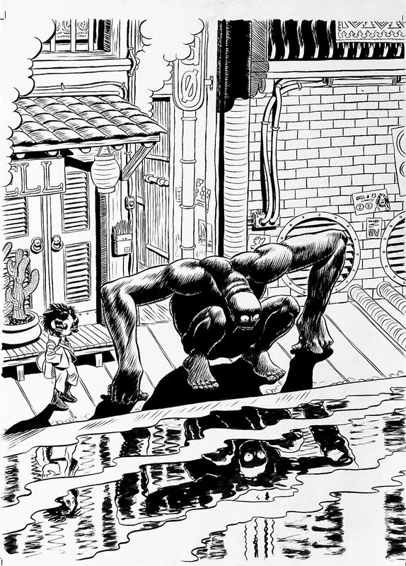 Frederik Peeters, Couverture de Koma #3 - Original Cover