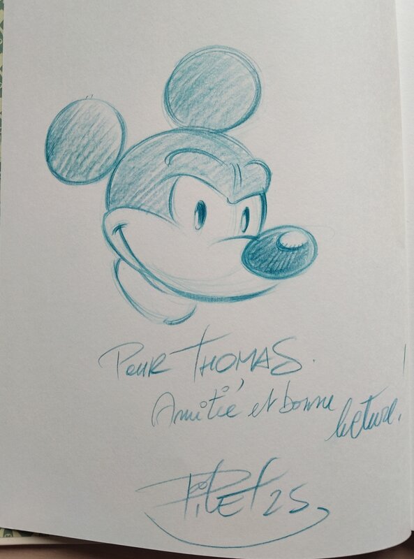 Mickey Mouse par Johan Pilet - Dédicace