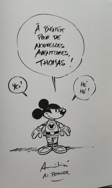 Mickey Mouse par Nicolas Pothier - Dédicace
