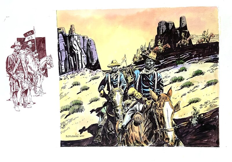 Buffalo Soldier par Renzo Calegari - Illustration originale