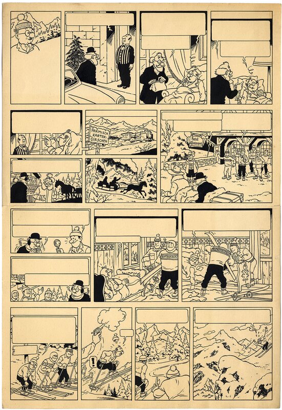 Bob De Moor, Mr Tric  récit court 1 - Planche originale