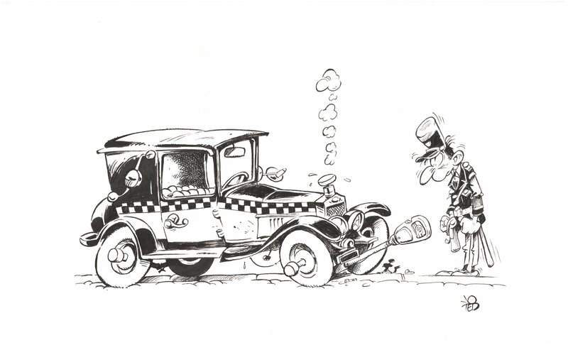 Joted d'Après Franquin - Original Illustration